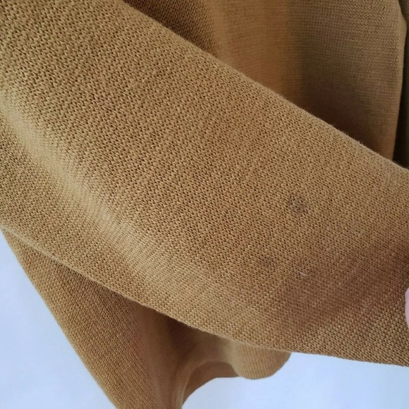 Towne and King Vtg Mustard Knit Crew Neck Sweater - Picture 8 of 8